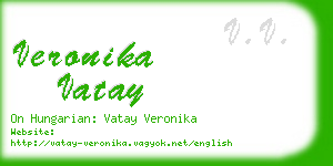 veronika vatay business card